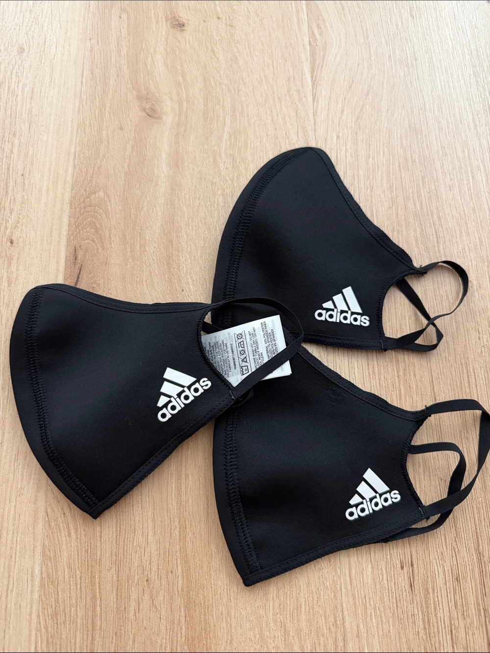 Adidas Black Reusable Face Masks